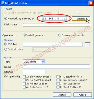 Instal Game Lewat Jaringan di OPL 0.8